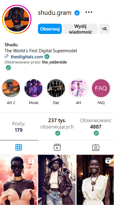 Cyfrowa supermodelka, współprace z Vogue